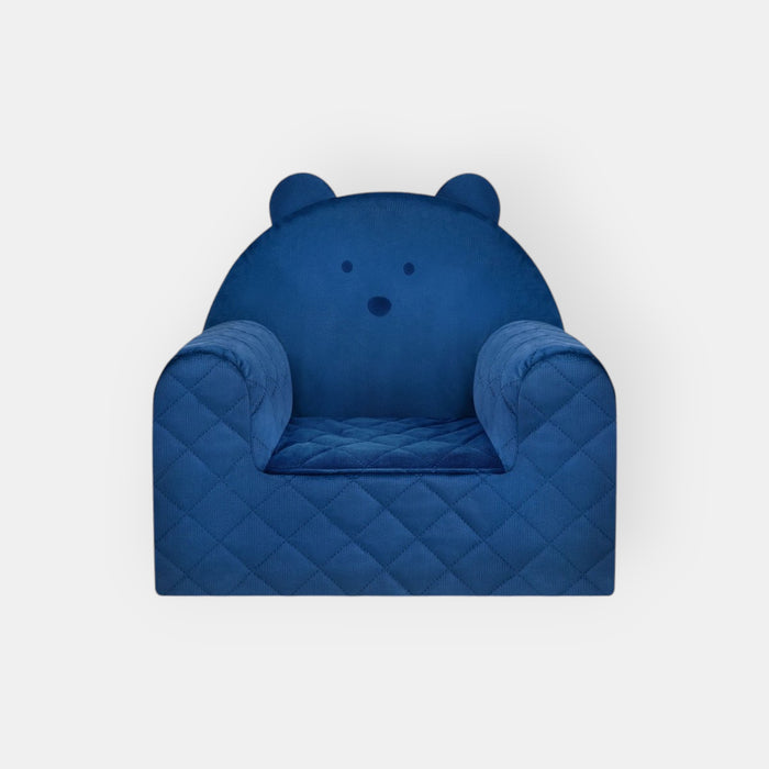 Kindersessel Bärenform Dunkelblau